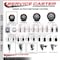 Service Caster 3'' SS Maroon Poly Swivel 7/8'' Expanding Stem Caster with Brake SCC-SSEX20S314-PPUB-MRN-TLB-78 - alternate 2